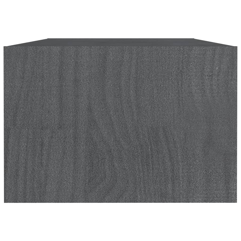 Stolić za kavu sivi 110 x 50 x 34 cm od masivne borovine
