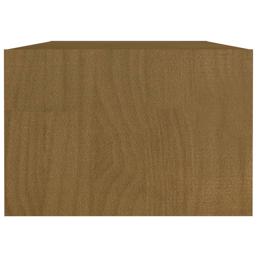 Stolić za kavu boja meda 110 x 50 x 34 cm od masivne borovine