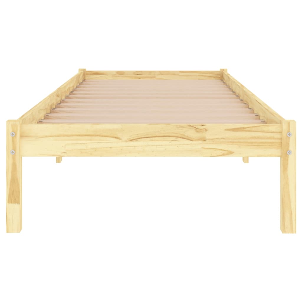Okvir za krevet od masivnog drva 90 x 190 cm jednokrevetni