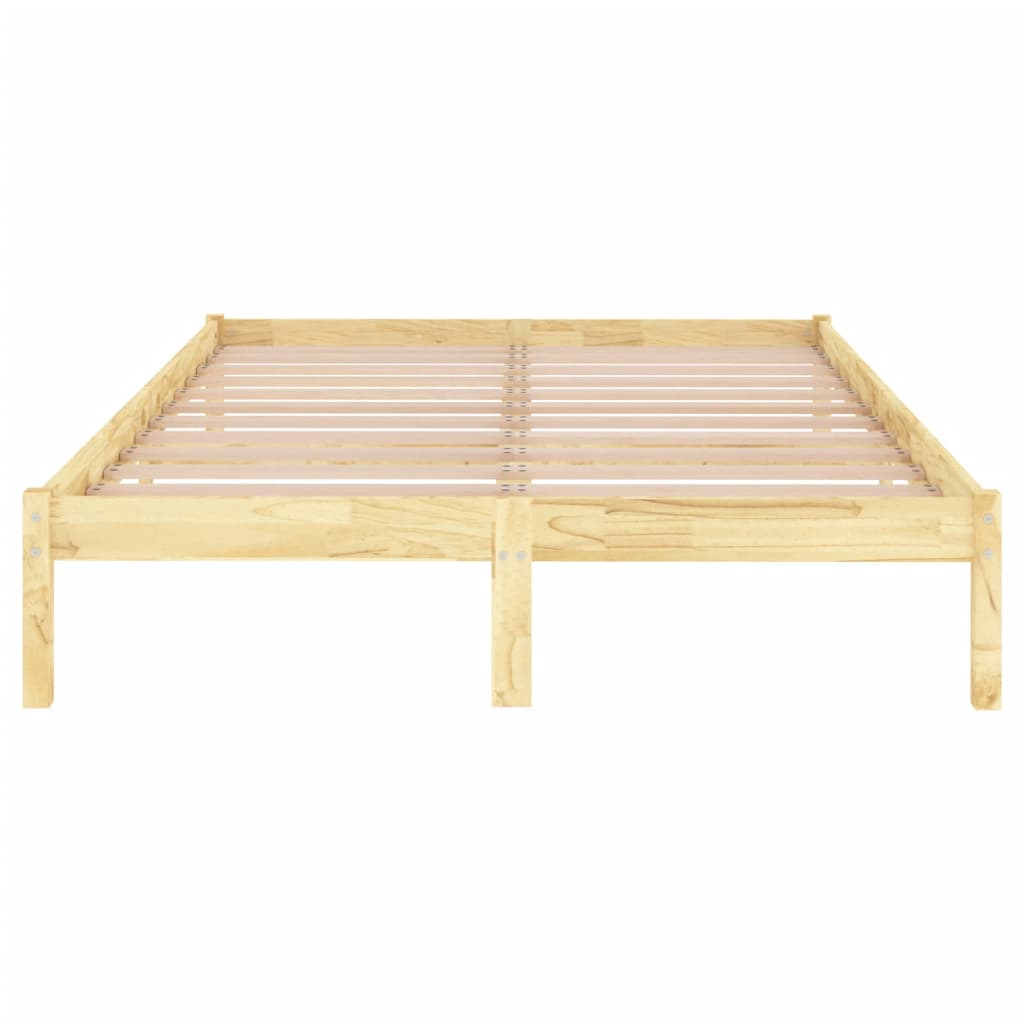 Okvir za krevet od masivnog drva 135 x 190 cm bračni