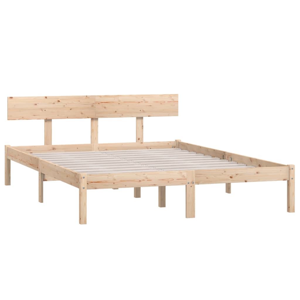 Okvir za krevet od masivne borovine 140 x 190 cm