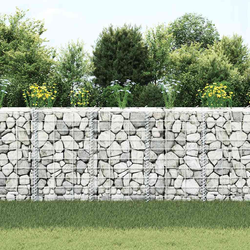 Gabionske povišene gredice 3 kom 30 x 30 x 50 cm željezne