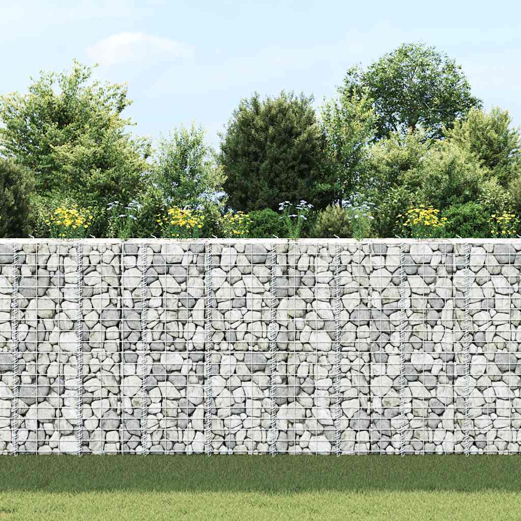 Gabionske povišene gredice 3 kom 30 x 30 x 100 cm željezne