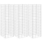 Gabionske povišene gredice 3 kom 30 x 30 x 100 cm željezne