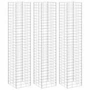 Gabionske povišene gredice 3 kom 30 x 30 x 150 cm željezne