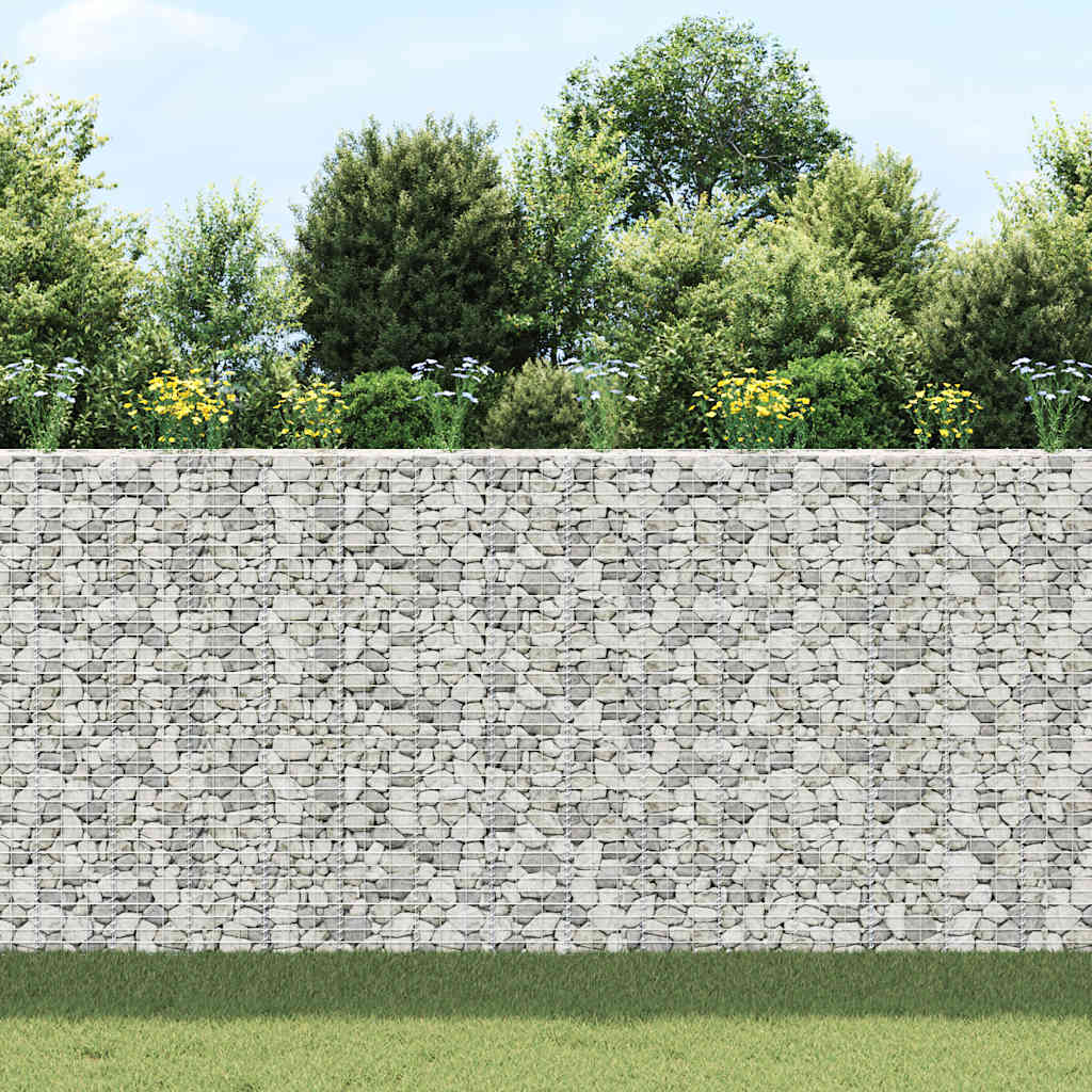 Gabionske povišene gredice 3 kom 30 x 30 x 200 cm željezne