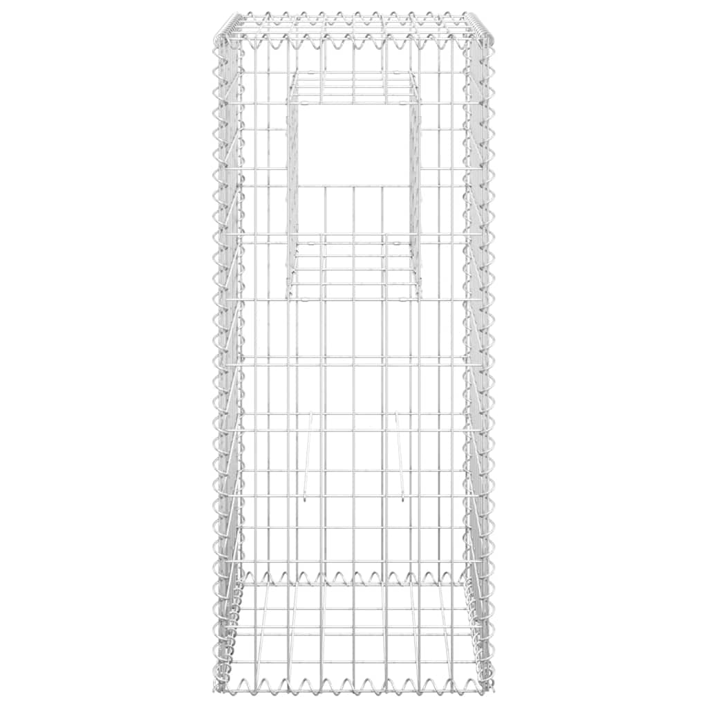 Gabionske stupne košare 2 kom 40 x 40 x 100 cm željezne