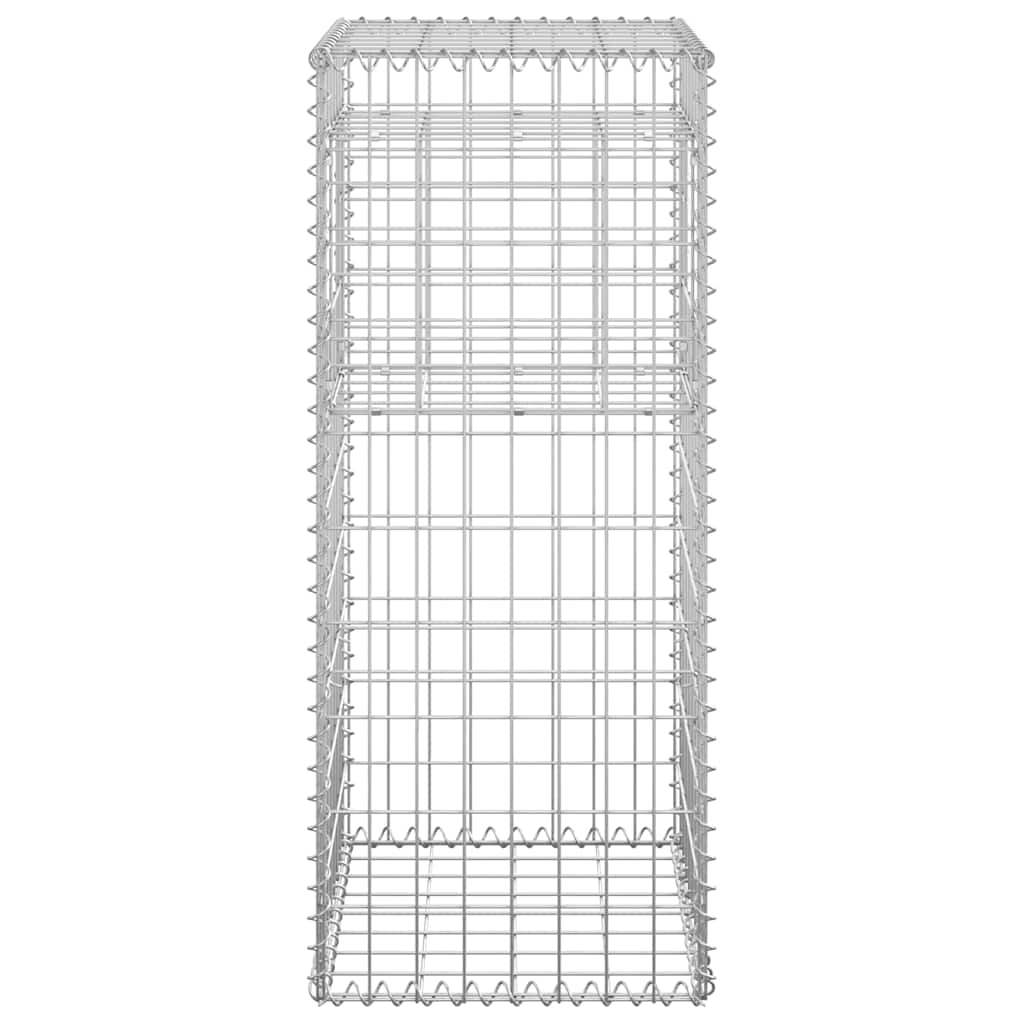 Gabionske stupne košare 2 kom 40 x 40 x 100 cm željezne