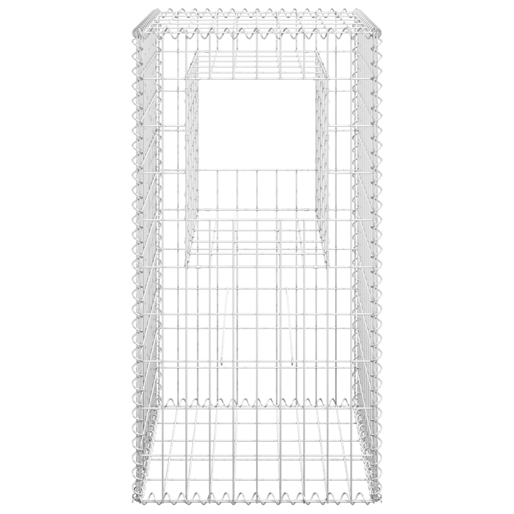Gabionske stupne košare 2 kom 50 x 50 x 100 cm željezne