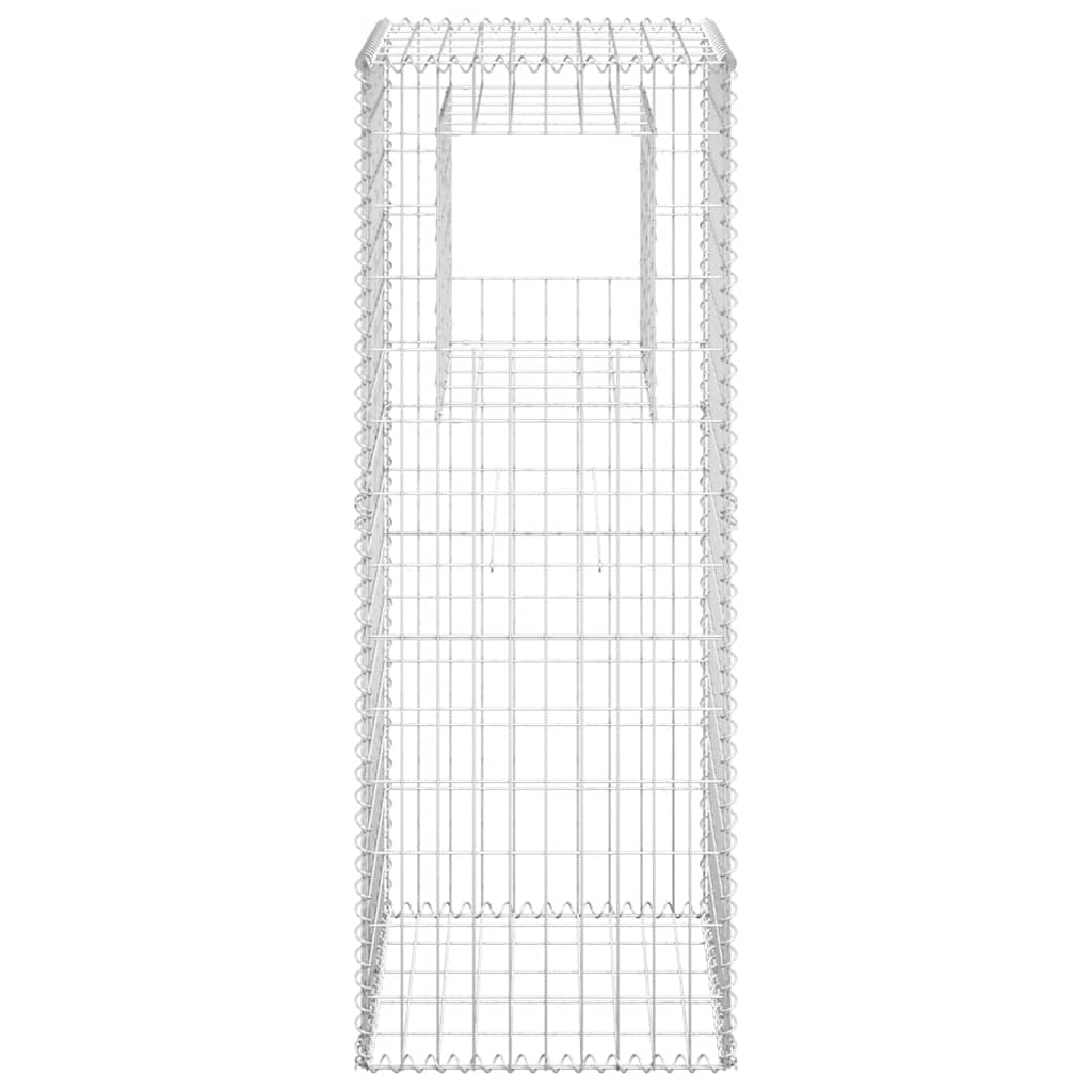 Gabionske stupne košare 2 kom 50 x 50 x 140 cm željezne
