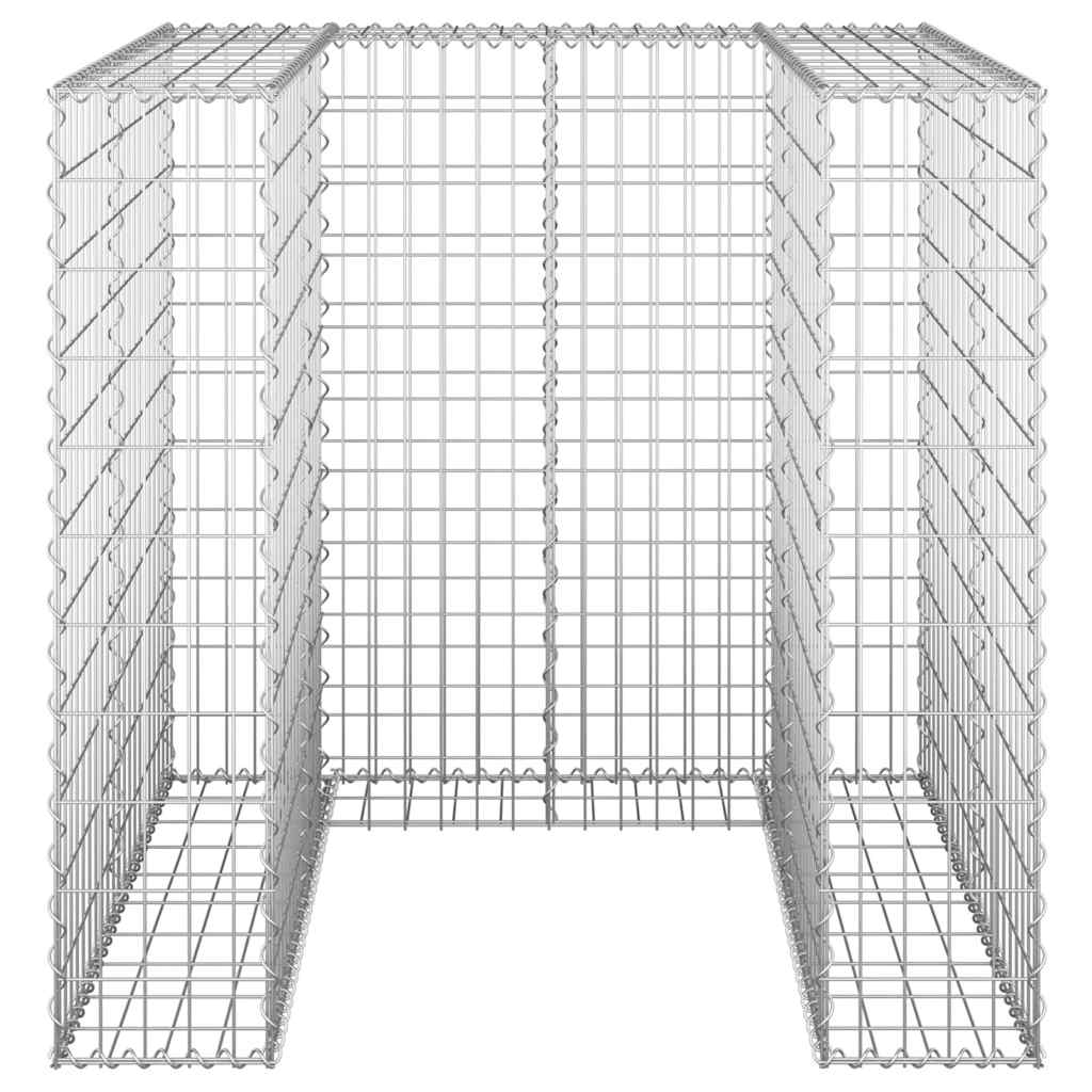 Gabionski zid za kantu od pocinčanog čelika 110 x 100 x 110 cm