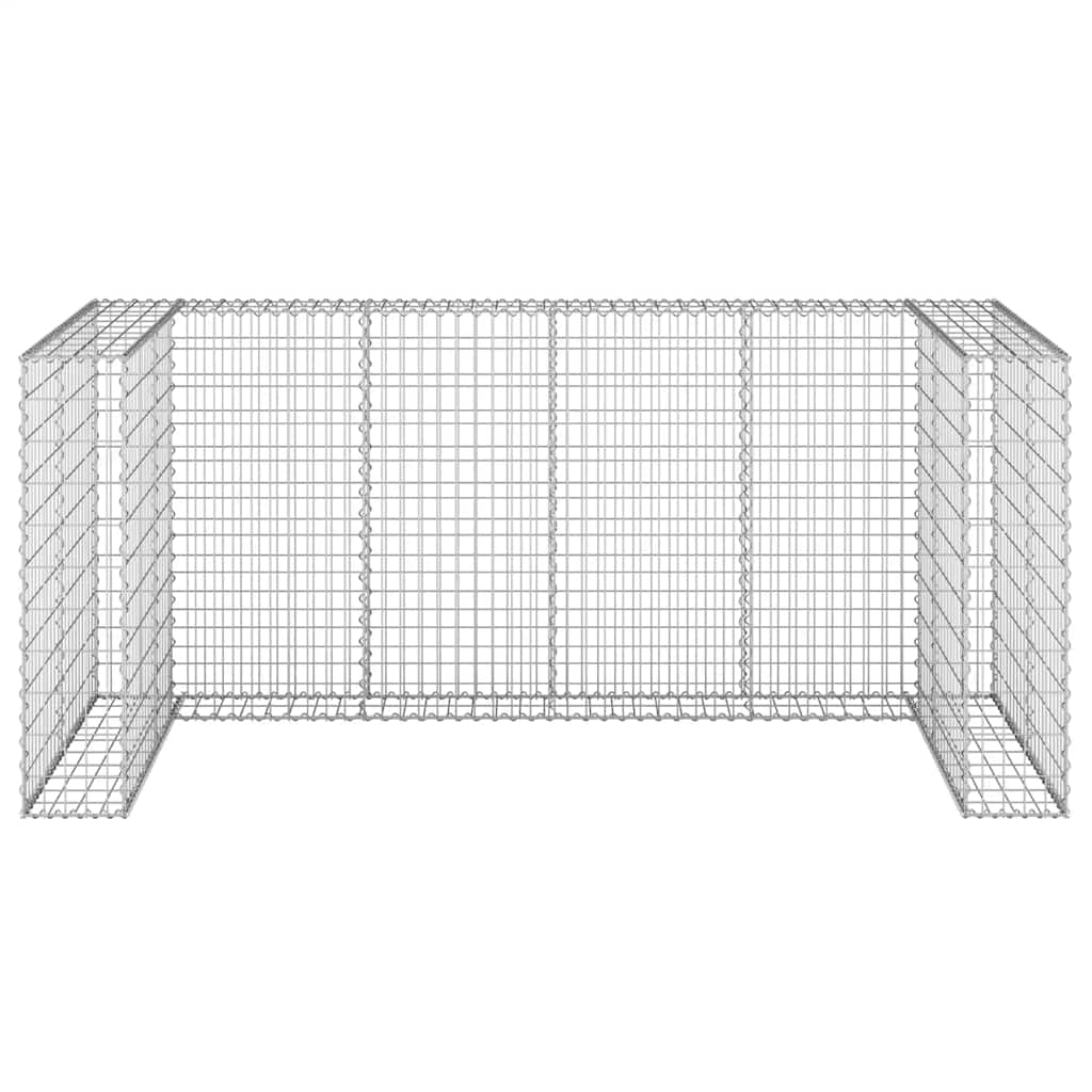 Gabionski zid za kante od pocinčanog čelika 254 x 100 x 110 cm