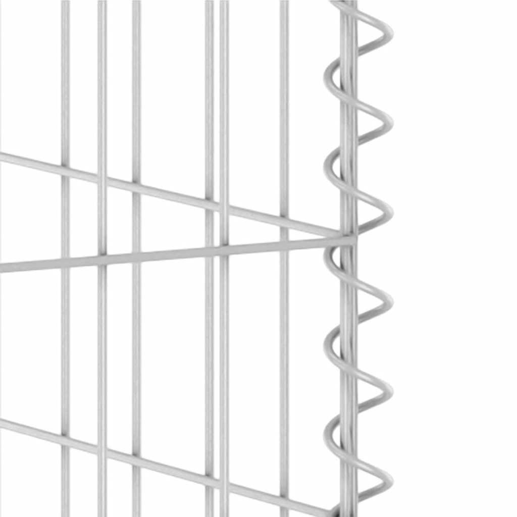 Gabionski zid za kante od pocinčanog čelika 254 x 100 x 110 cm