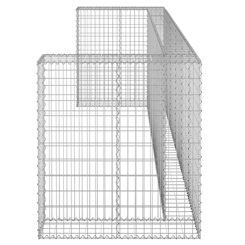 Gabionski zid za kante od pocinčanog čelika 325 x 100 x 110 cm