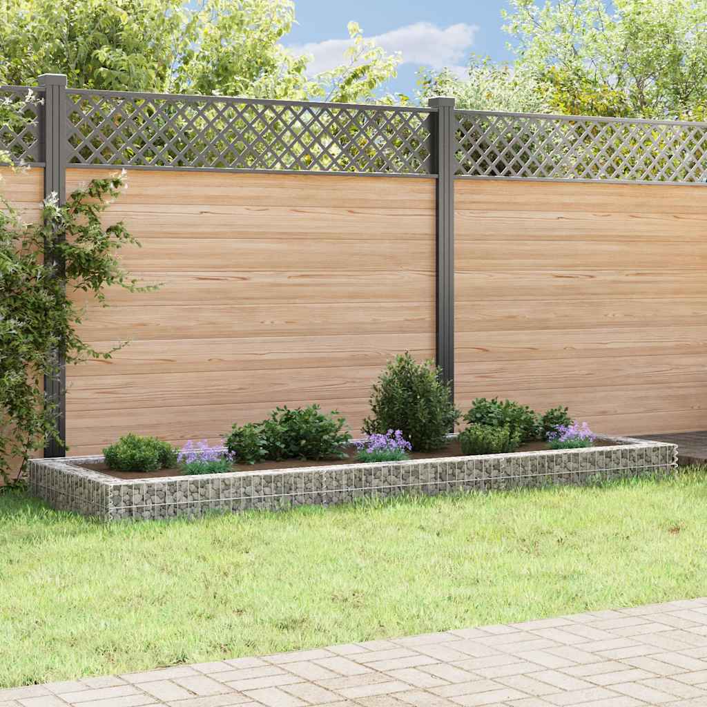 Gabionska povišena gredica od pocinčanog čelika 300x100x20 cm