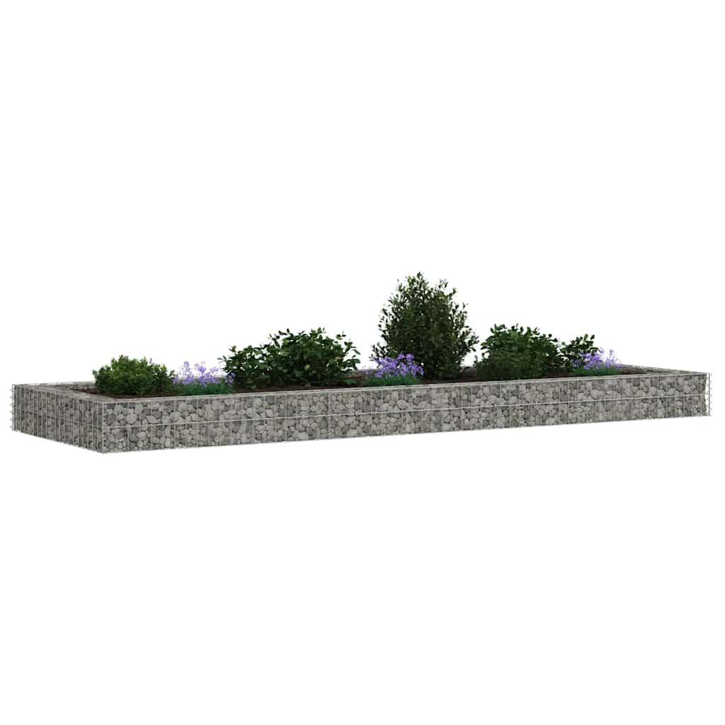 Gabionska povišena gredica od pocinčanog čelika 300x100x20 cm