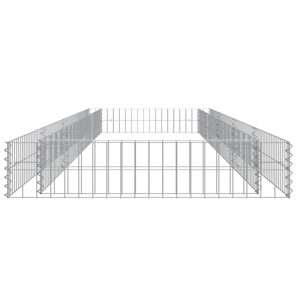Gabionska povišena gredica od pocinčanog čelika 400x100x20 cm