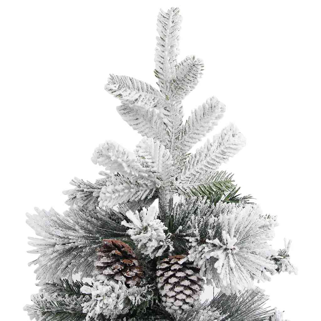 Božićno drvce sa snijegom i šiškama 195 cm PVC i PE