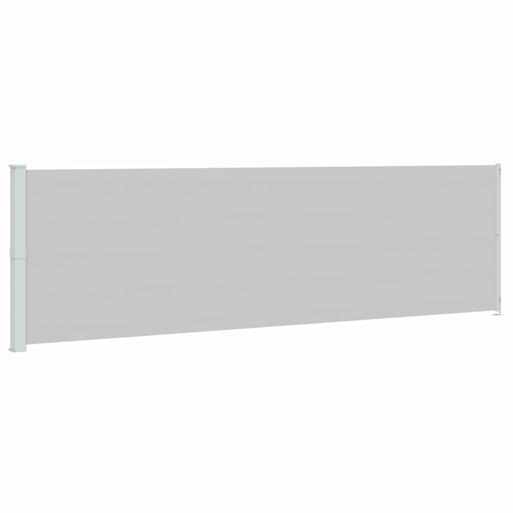Uvlačiva bočna tenda za terasu 180 x 600 cm siva