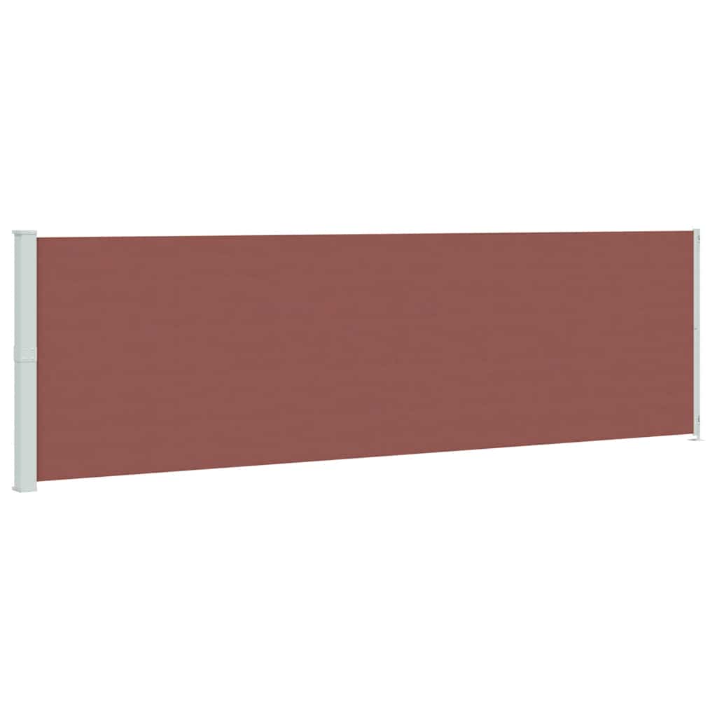 Uvlačiva bočna tenda za terasu 180 x 600 cm smeđa