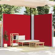 Uvlačiva bočna tenda crvena 220 x 600 cm
