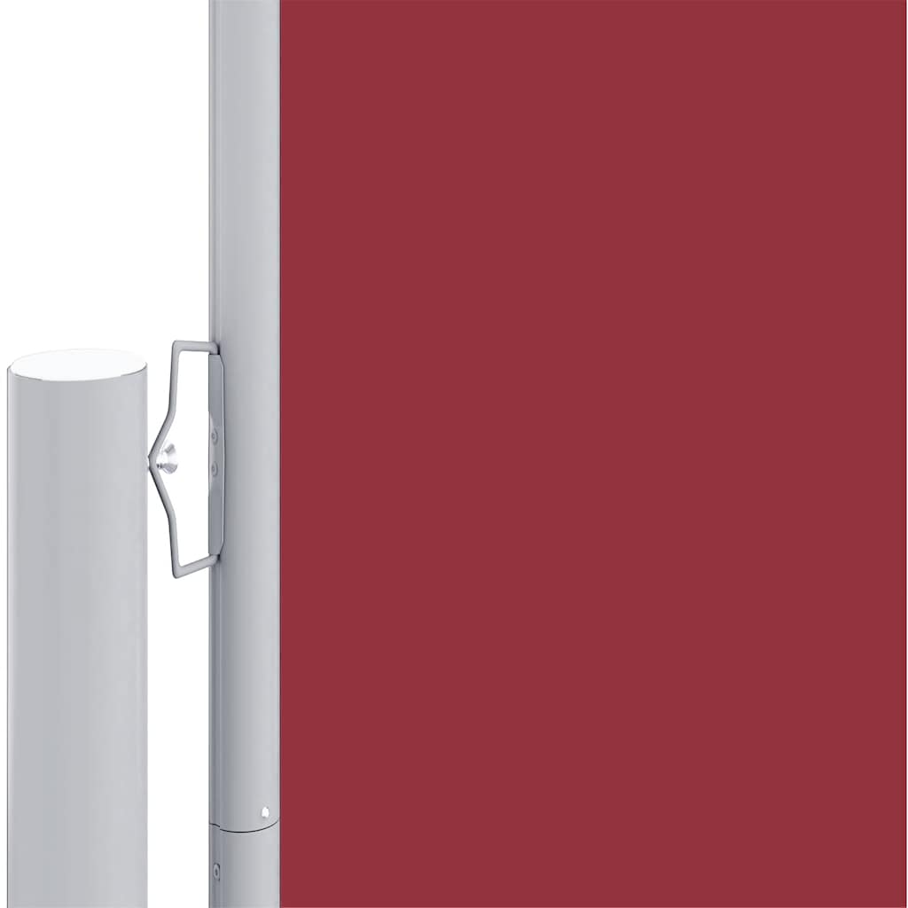 Uvlačiva bočna tenda crvena 200 x 1000 cm