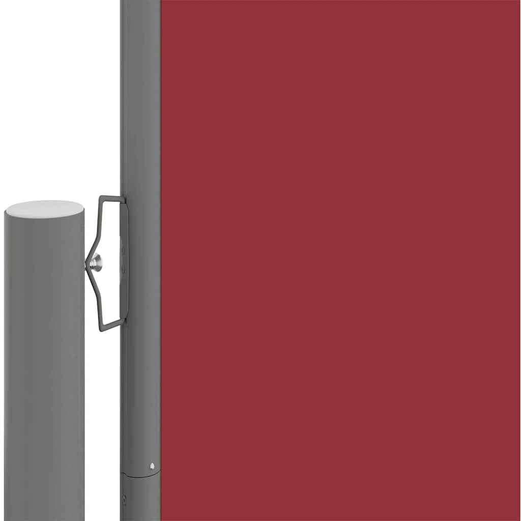 Uvlačiva bočna tenda crvena 220 x 1000 cm