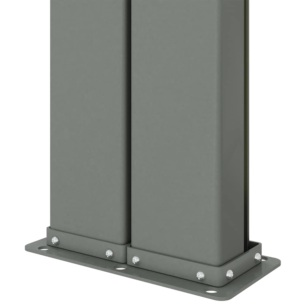 Uvlačiva bočna tenda crvena 220 x 1000 cm