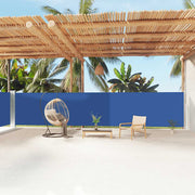 Uvlačiva bočna tenda plava 160 x 1200 cm