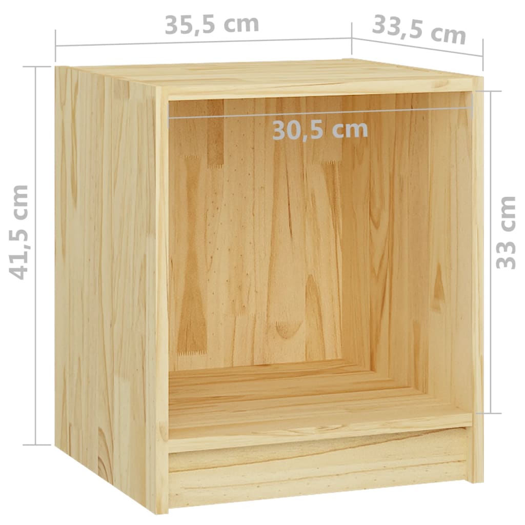 Noćni ormarić 35,5 x 33,5 x 41,5 cm od masivne borovine