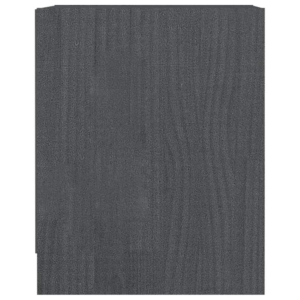 Noćni ormarići 2 kom sivi 35,5 x 33,5 x 41,5 cm od borovine