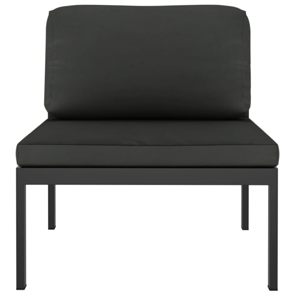 3-dijelni set vrtnih sofa s jastucima aluminijski antracit