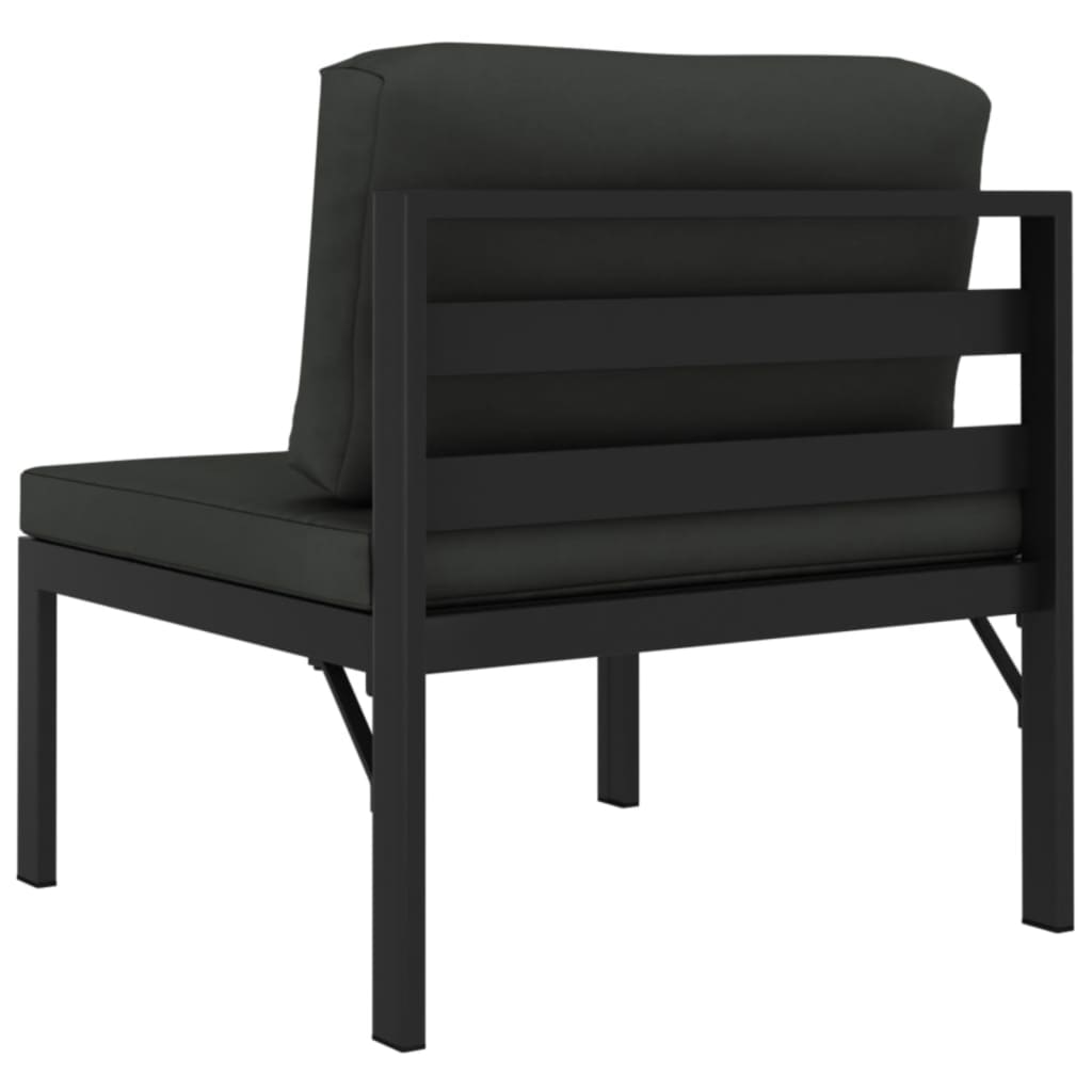 3-dijelni set vrtnih sofa s jastucima aluminijski antracit