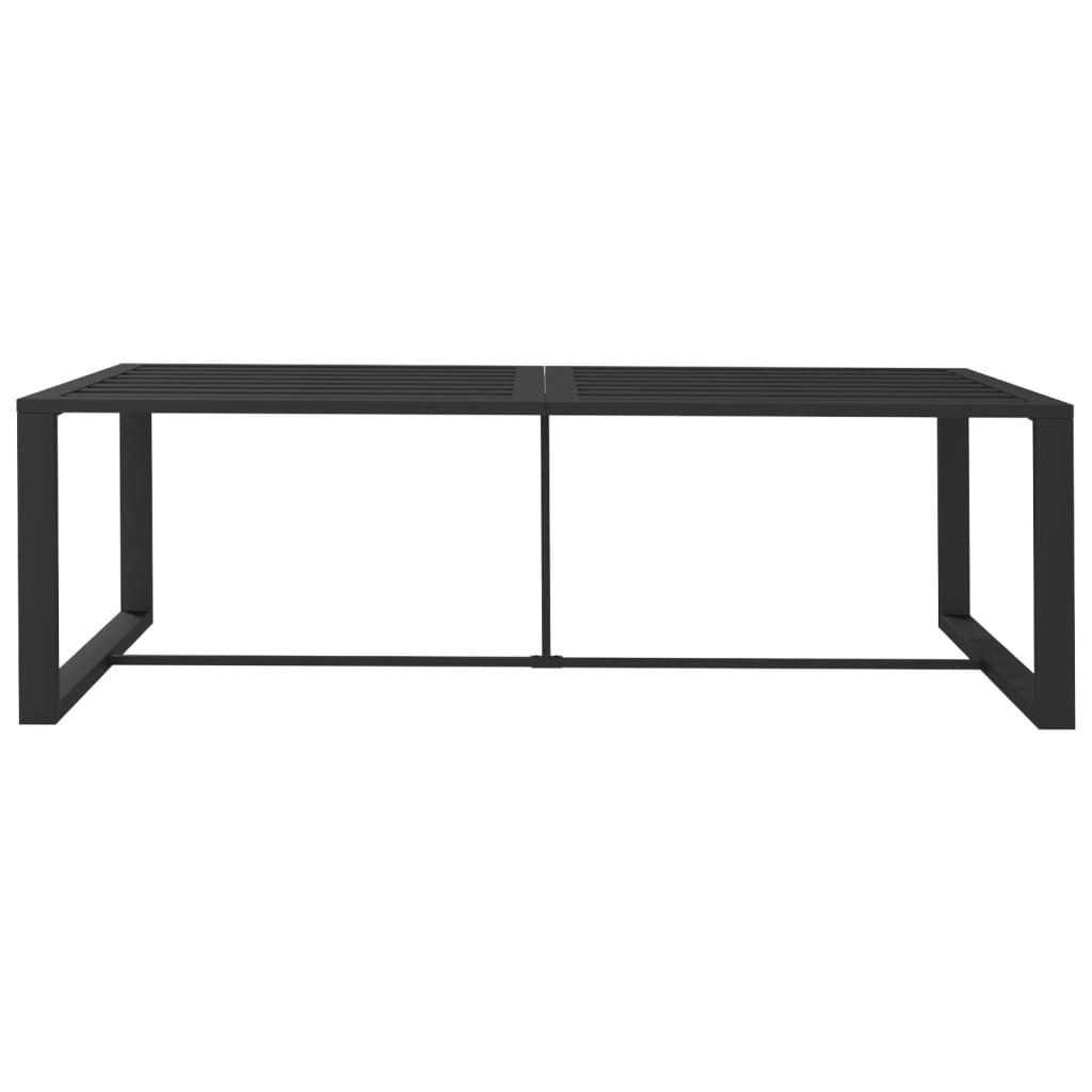 Vanjski blagovaonski stol antracit 120 x 60 x 66 cm aluminijski