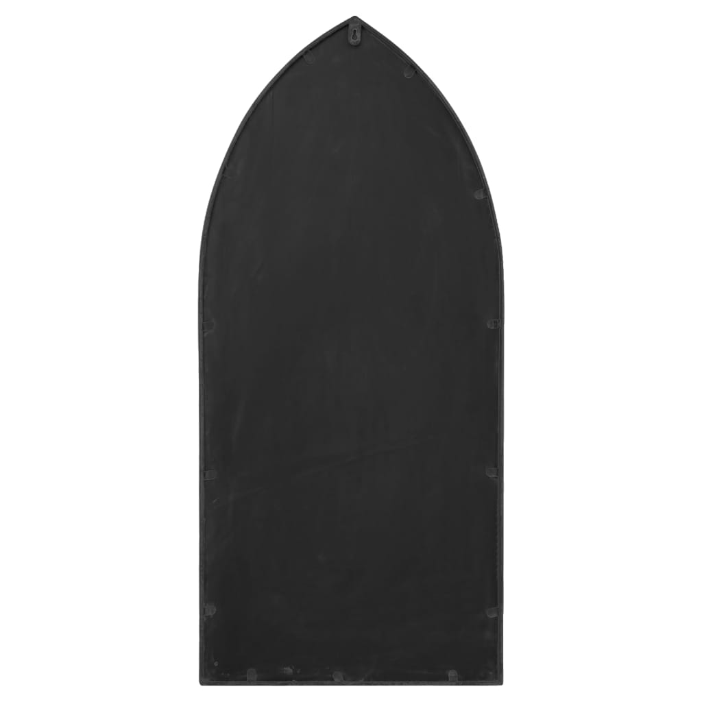 Ogledalo crno 100 x 45 cm željezno za unutarnju upotrebu