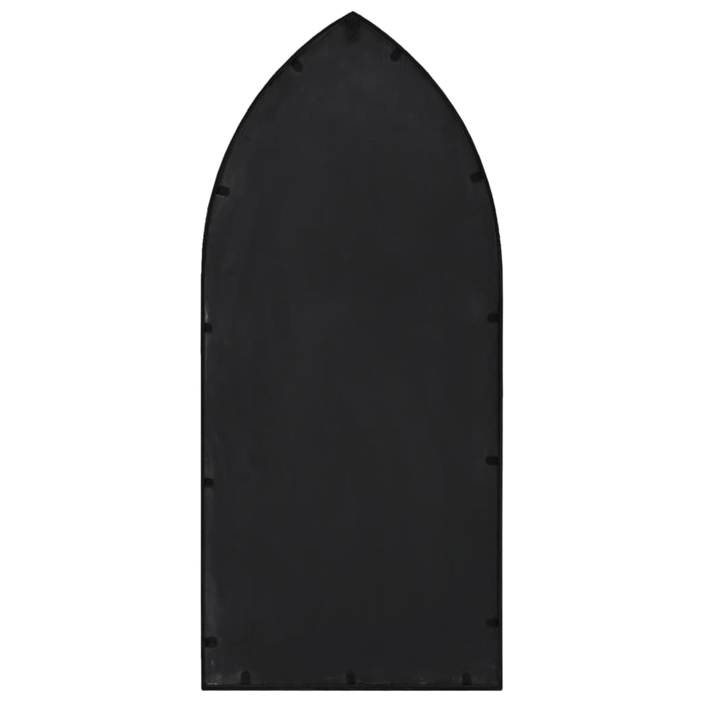 Ogledalo crno 100 x 45 cm željezno za unutarnju upotrebu