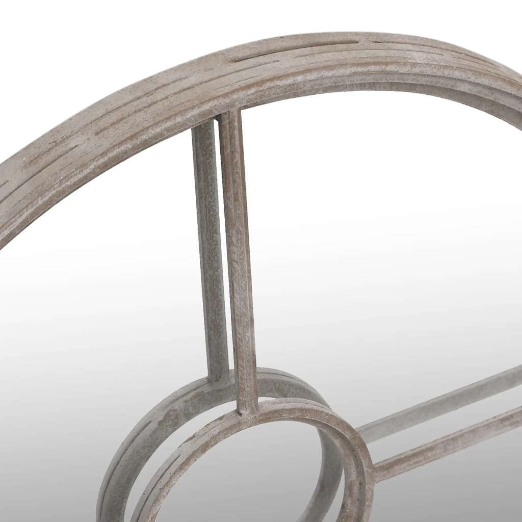 Ogledalo boja pijeska 60 x 4 cm željezno okruglo unutarnje