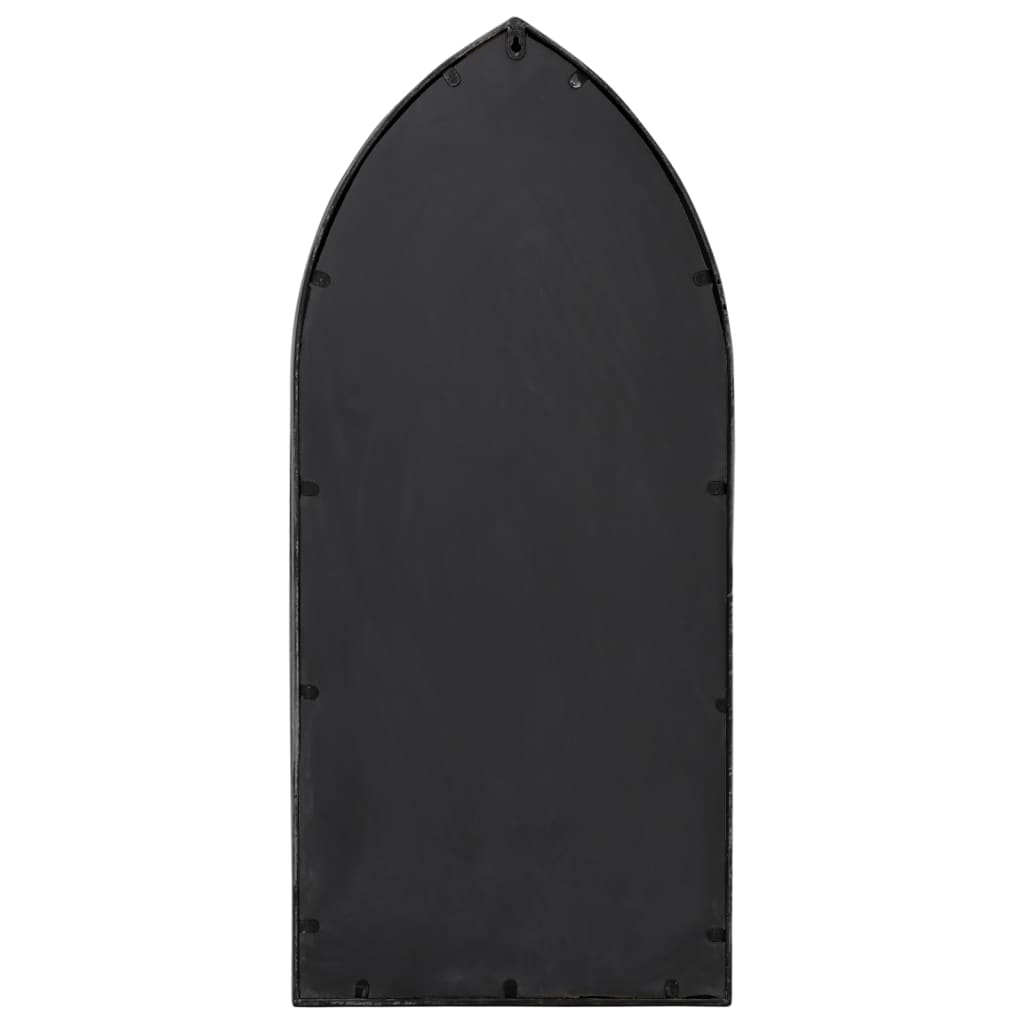 Ogledalo crno 100 x 45 cm željezno za unutarnju upotrebu