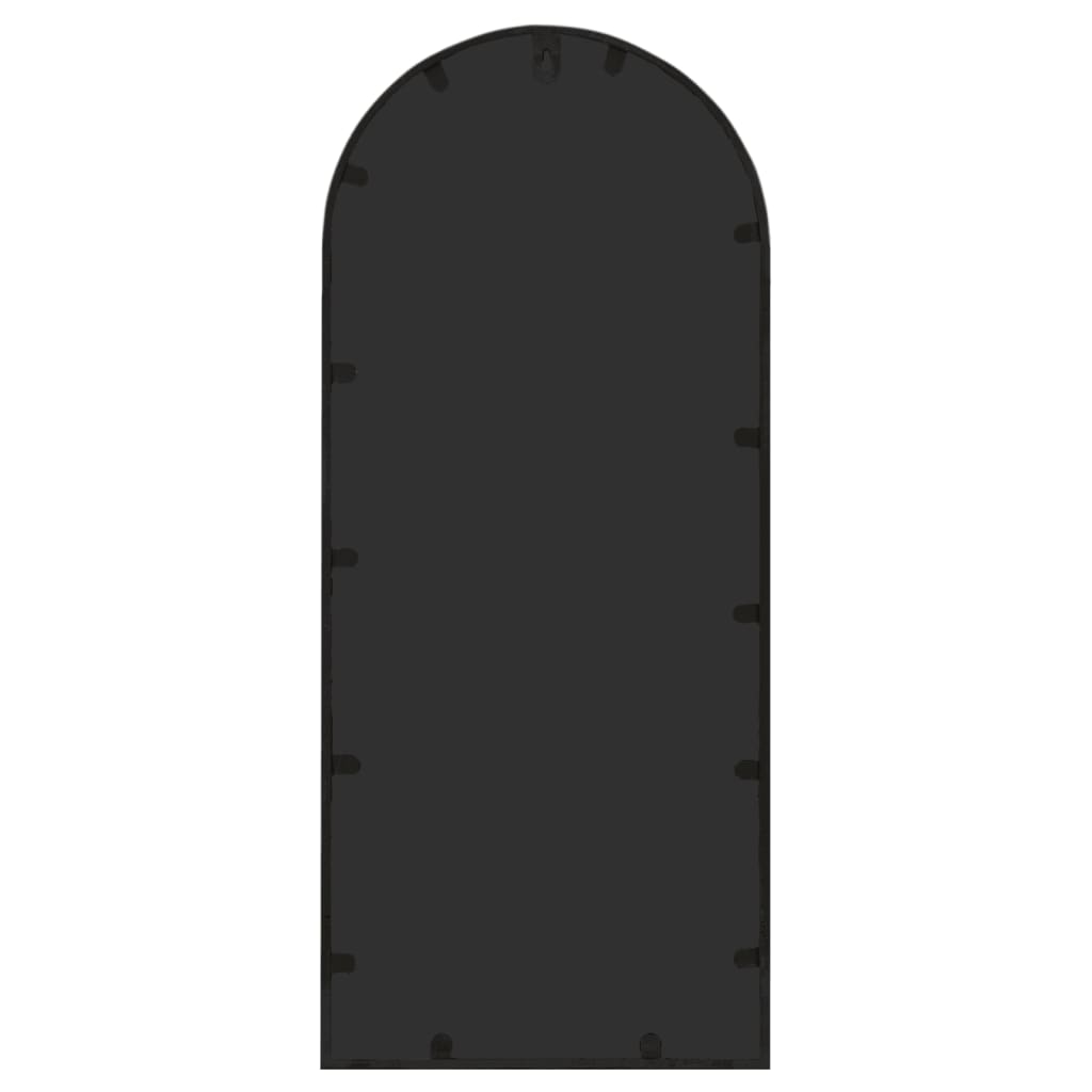 Ogledalo crno 100 x 45 cm željezno za unutarnju upotrebu