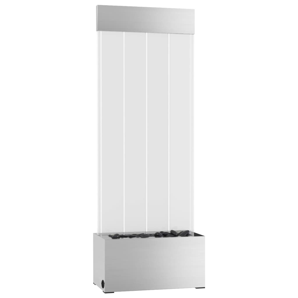 Stup s mjehurićima s RGB LED nehrđajući čelik i akril 110 cm