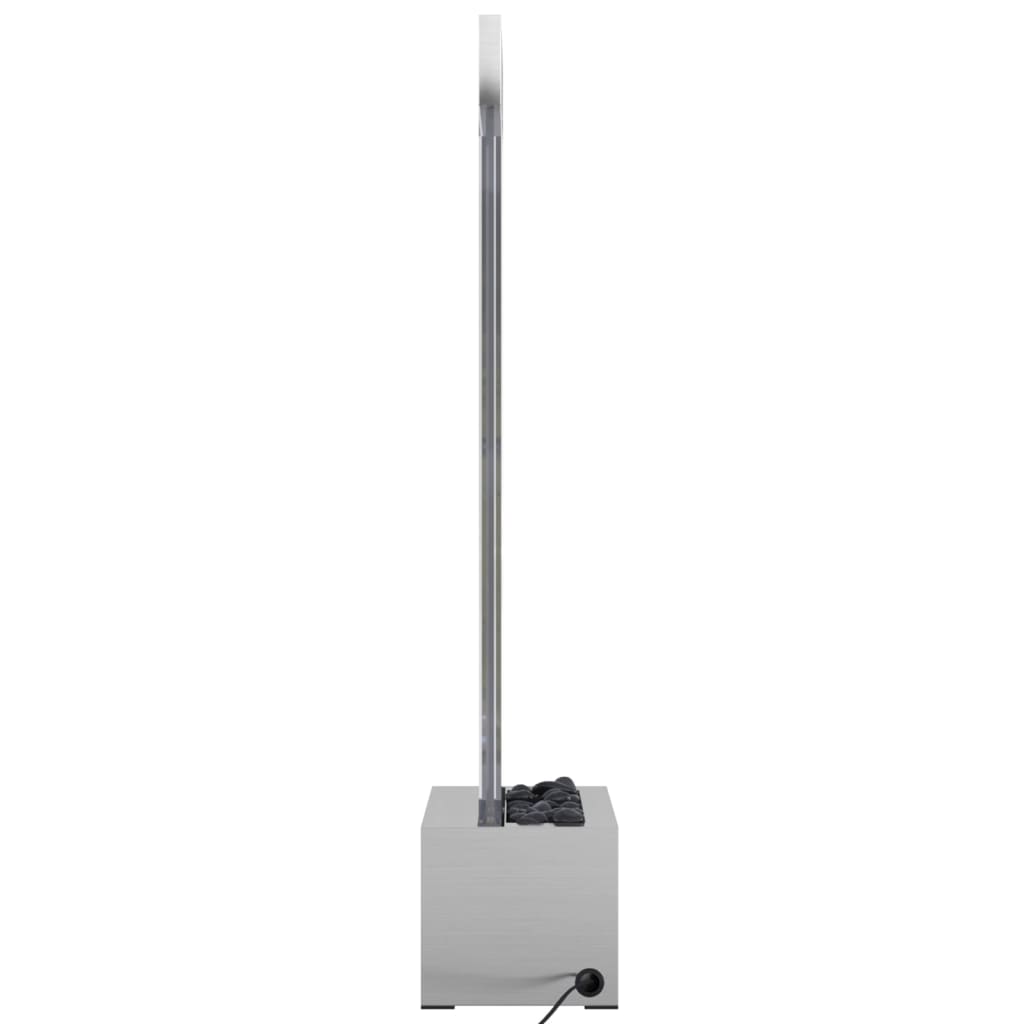 Stup s mjehurićima s RGB LED nehrđajući čelik i akril 110 cm