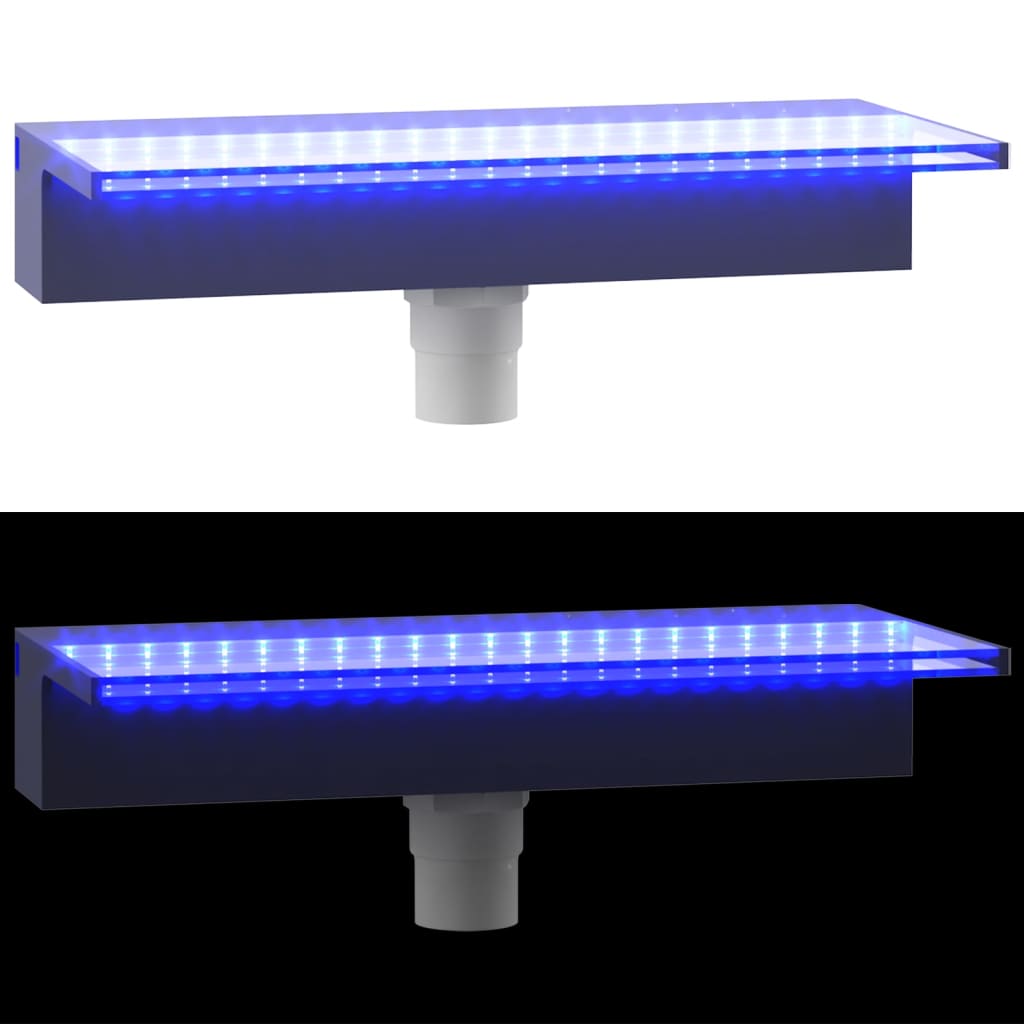 Prelijevajući vodopad s RGB LED svjetlima akrilni 45 cm