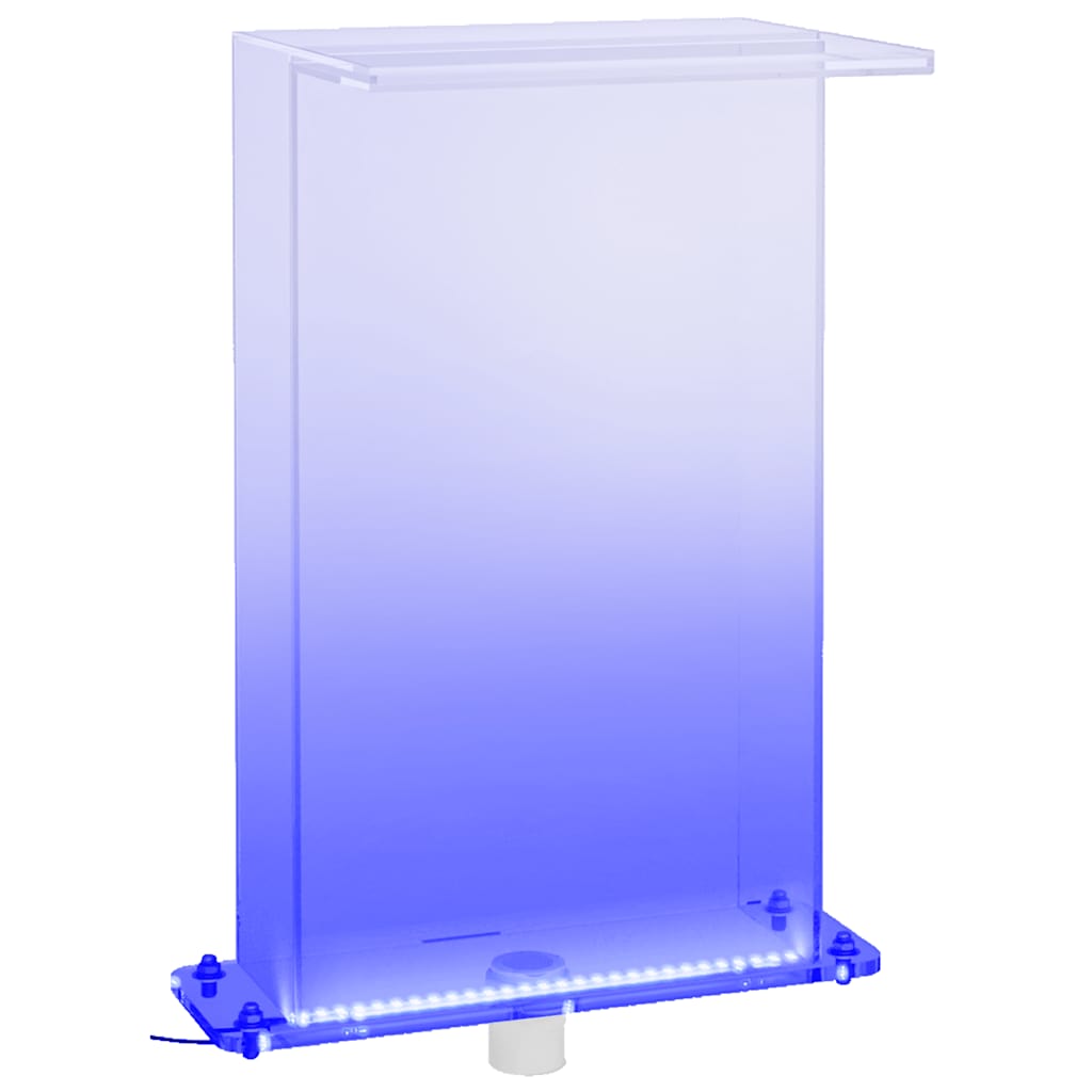 Fontana za bazen s RGB LED svjetlima akrilna 51 cm