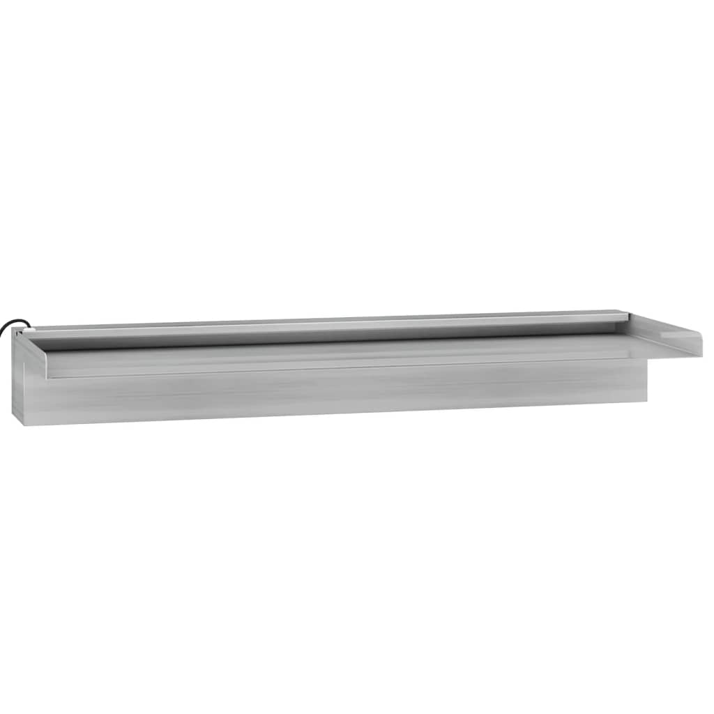 Prelijevajući vodopad RGB LED od nehrđajućeg čelika 60 cm