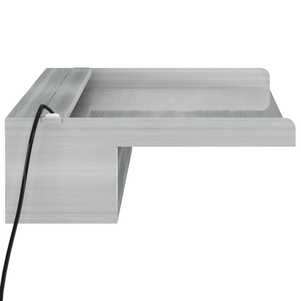 Prelijevajući vodopad RGB LED od nehrđajućeg čelika 60 cm