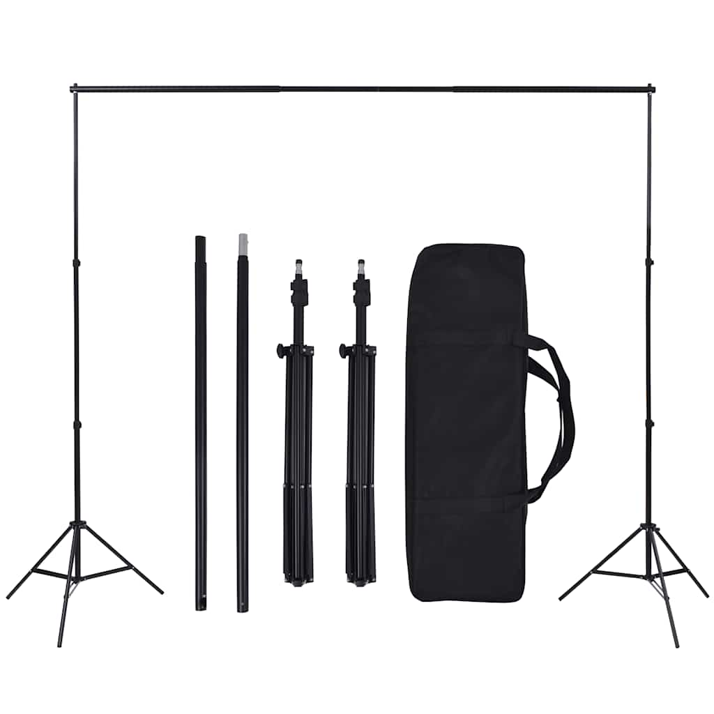 Fotografska oprema s rasvjetom softbox i pozadinom