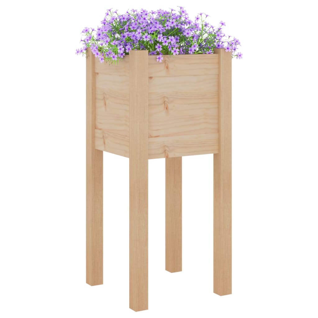 Vrtne sadilice 2 kom 31 x 31 x 70 cm od masivne borovine