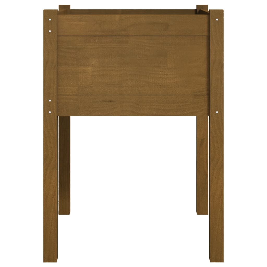 Vrtne sadilice 2 kom boja meda 50 x 50 x 70 cm masivna borovina