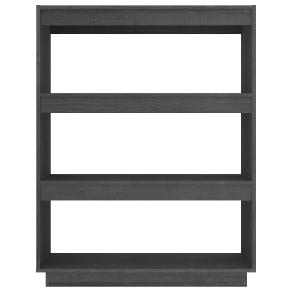 Ormarić za knjige / pregrada sivi 80x35x103 cm od borovine