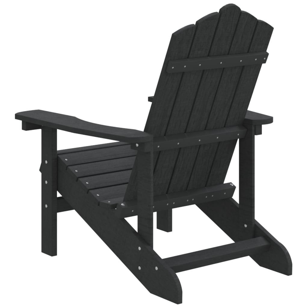 Vrtna stolica Adirondack HDPE antracit